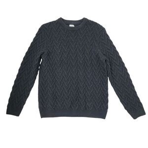 2/$20 Zara Top Fashion Black Crewneck Sweater Size: M